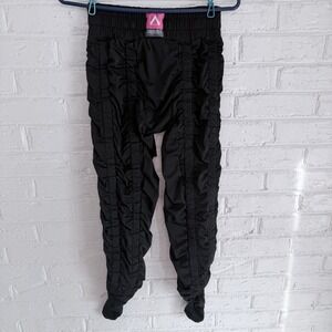 Agogie Women's Petite Medium 40+ Wearable Resistance Pants Black Workout Gear